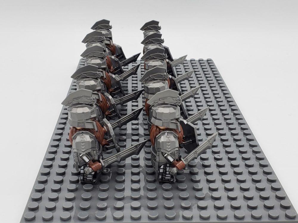 Lord the Rings Iron Hill Dwarves Long Swords Minifigure Set 10pcs - Image 5