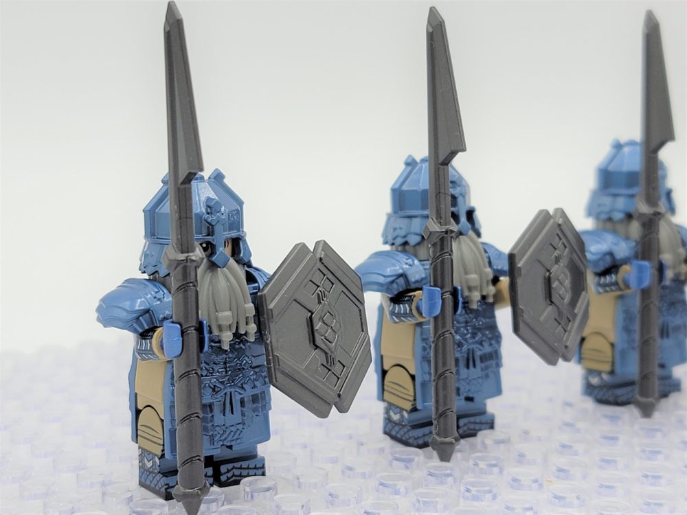 Lord the Rings Erebor Dwarves Cobalt Armour Minifigure Set 10pcs - Image 4