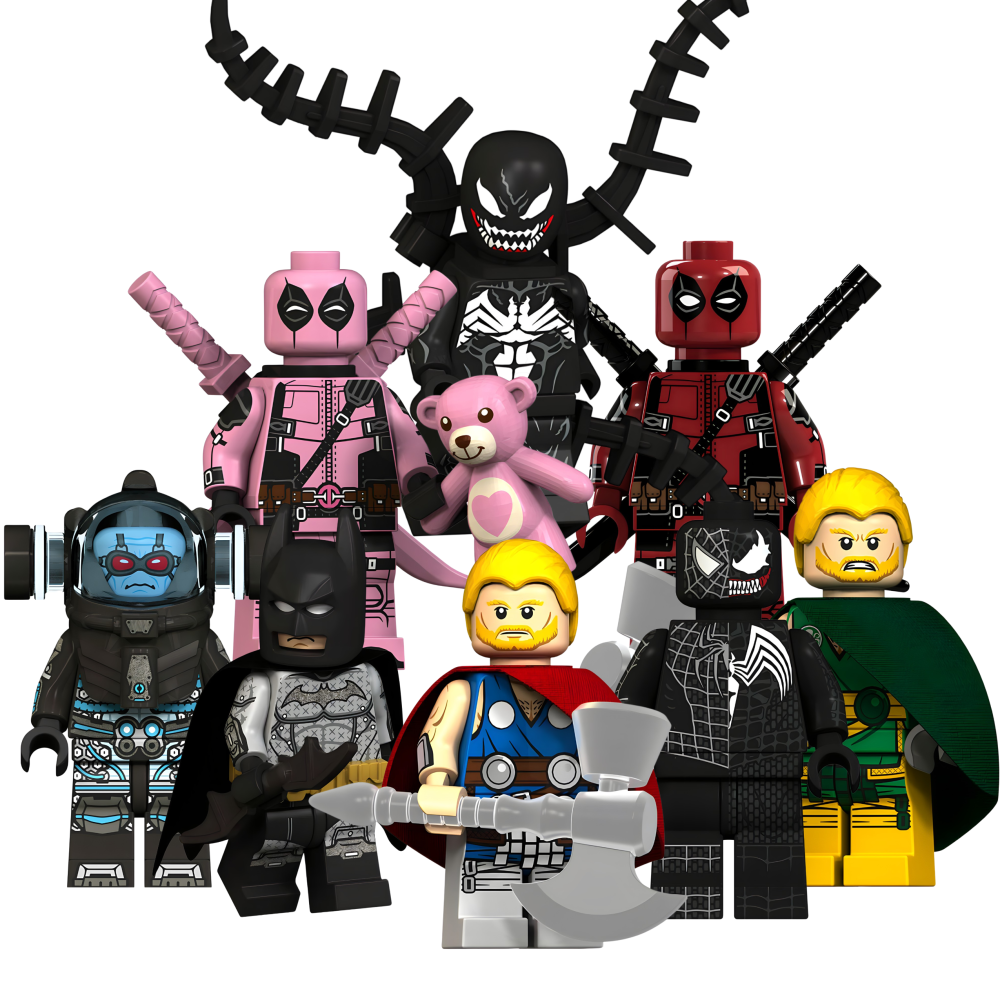 Marvel x DC Minifigure Set 8pcs