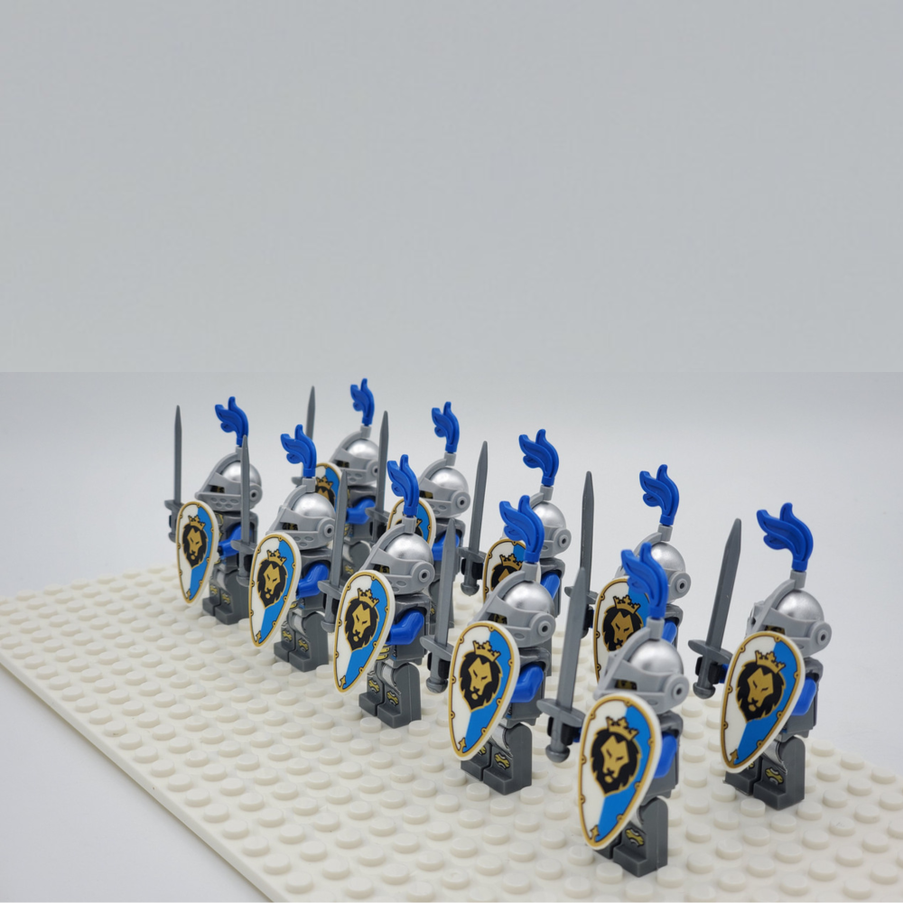 blue-lion-knights-style-1-minifigures-set-of-10pcs