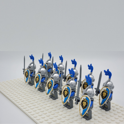 blue-lion-knights-style-1-minifigures-set-of-10pcs