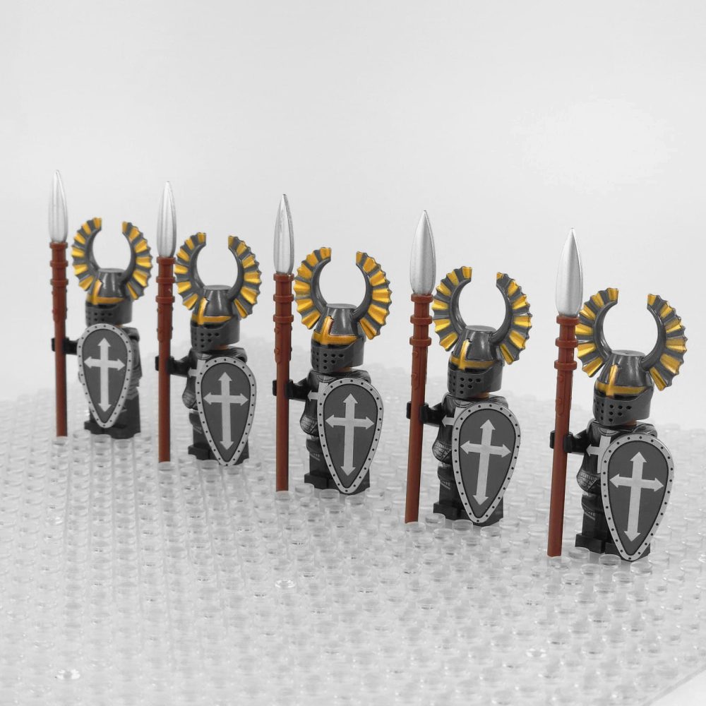 crusades-knights-hospitaller-elite-spears-minifigures-set-of-5pcs-spear-and-shield