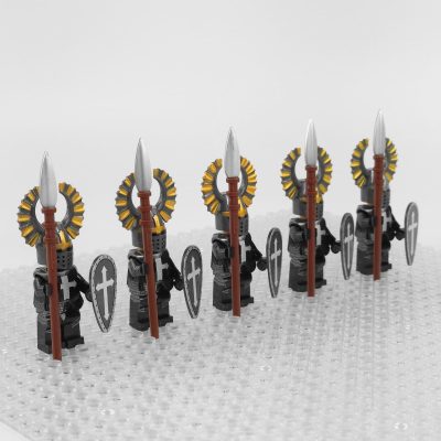 crusades-knights-hospitaller-elite-spears-minifigures-set-of-5pcs-spear-and-shield
