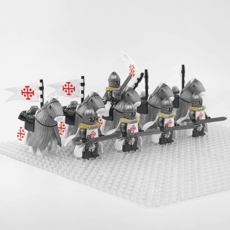 crusades-mounted-holy-sepulchre-knights-armored-warhorse-minifigure-set-of-10pcs-with-assortment-of