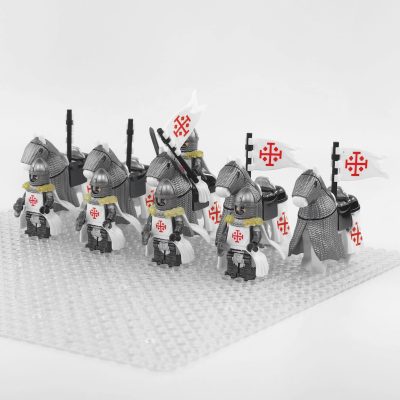 crusades-mounted-holy-sepulchre-knights-armored-warhorse-minifigure-set-of-10pcs-with-assortment-of