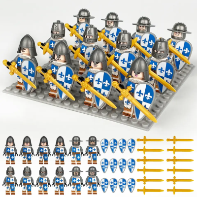 french-fleur-de-lis-medieval-castle-knights-minifigure-set-of-12pcs