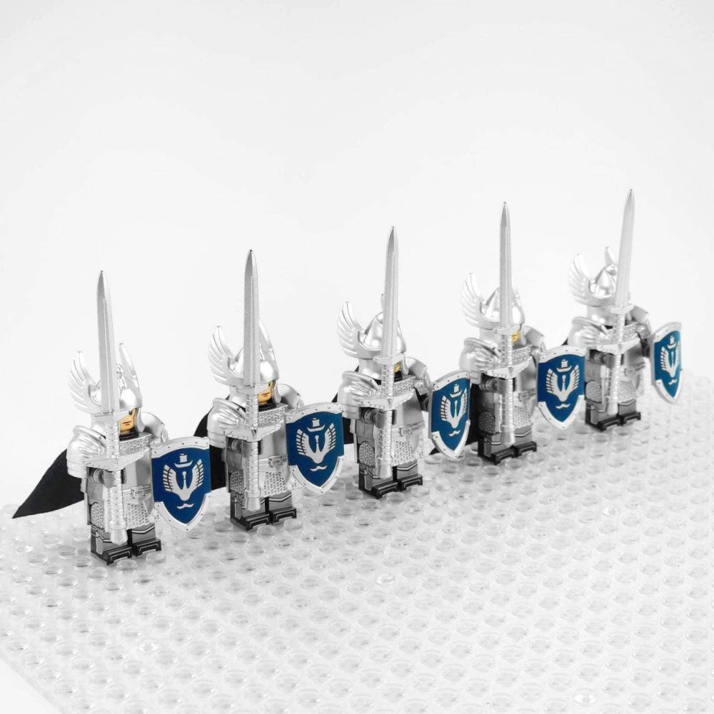 Lord the Rings Dol Amroth Two Hand Swordsmen Soldiers Numenor Minifigures Set 5pcs - Image 3