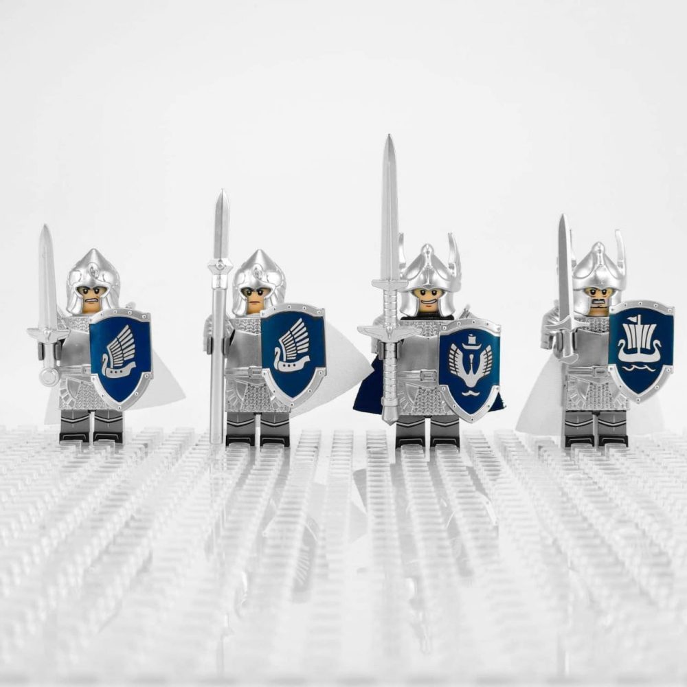Lord the Rings Dol Amroth Spearmen Numenor Minifigures Set 5pcs - Image 4