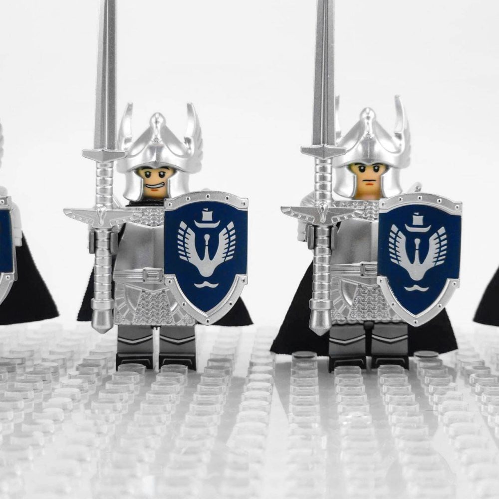 Lord the Rings Dol Amroth Two Hand Swordsmen Soldiers Numenor Minifigures Set 5pcs - Image 5