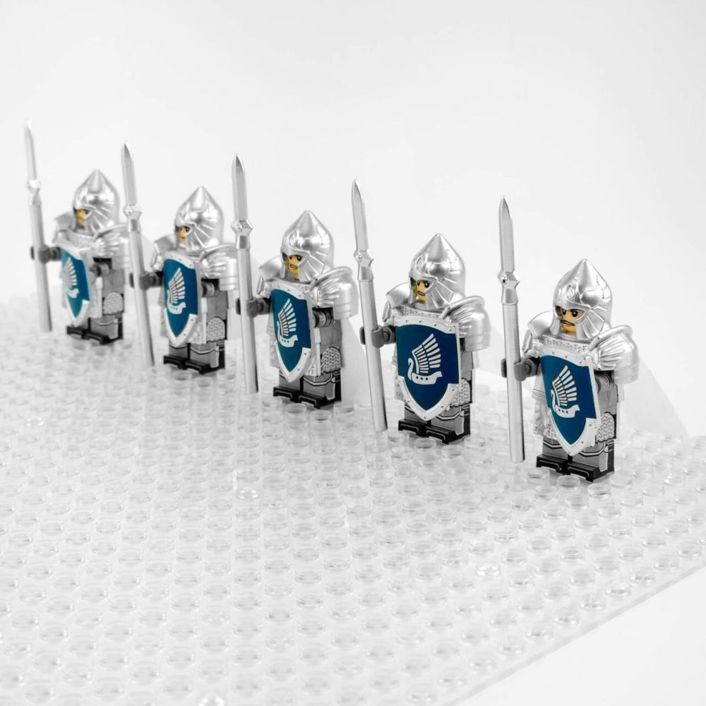 Lord the Rings Dol Amroth Spearmen Numenor Minifigures Set 5pcs - Image 3