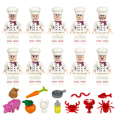 junior-chefs-cooking-team-minifigure-set-of-10pcs-with-foods-accessories
