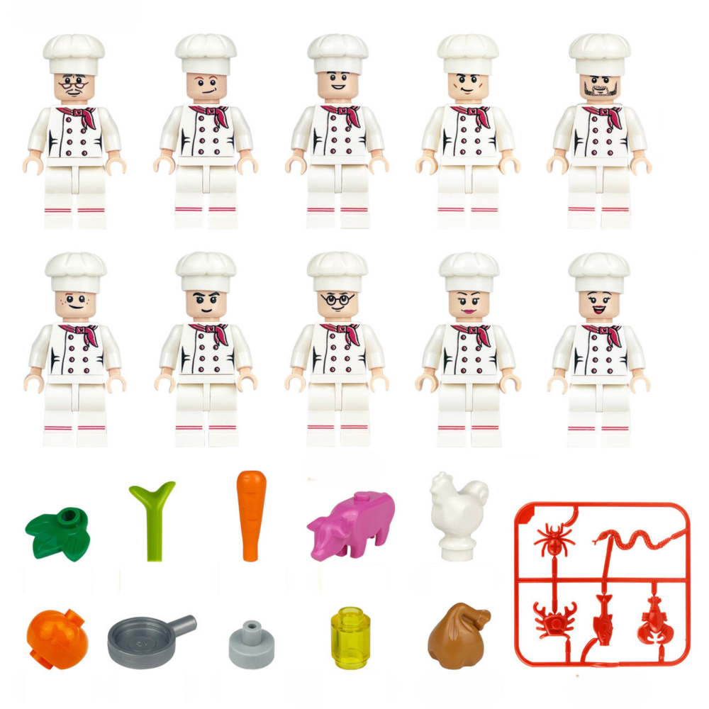junior-chefs-cooking-team-minifigure-set-of-10pcs-with-foods-accessories