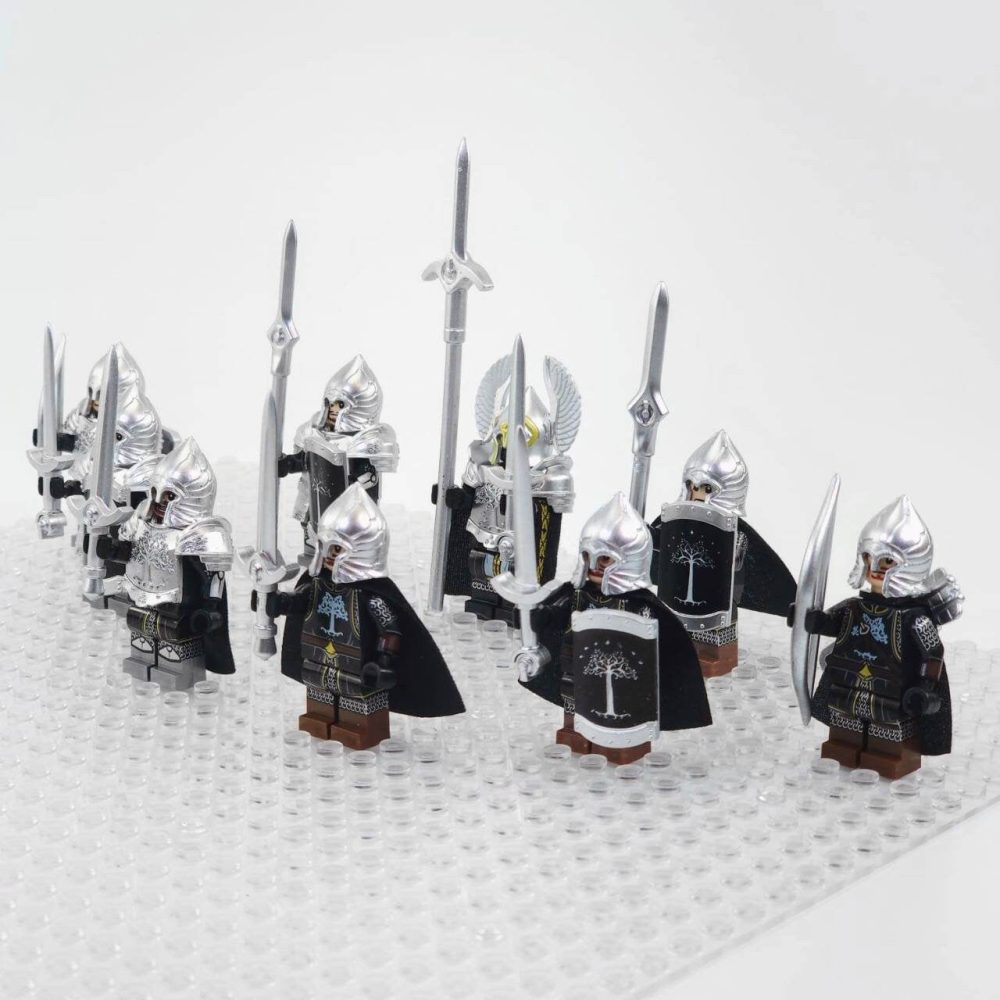 Lord the Gondor Military Fountain Guard Minifigure Set 9pcs - Image 3