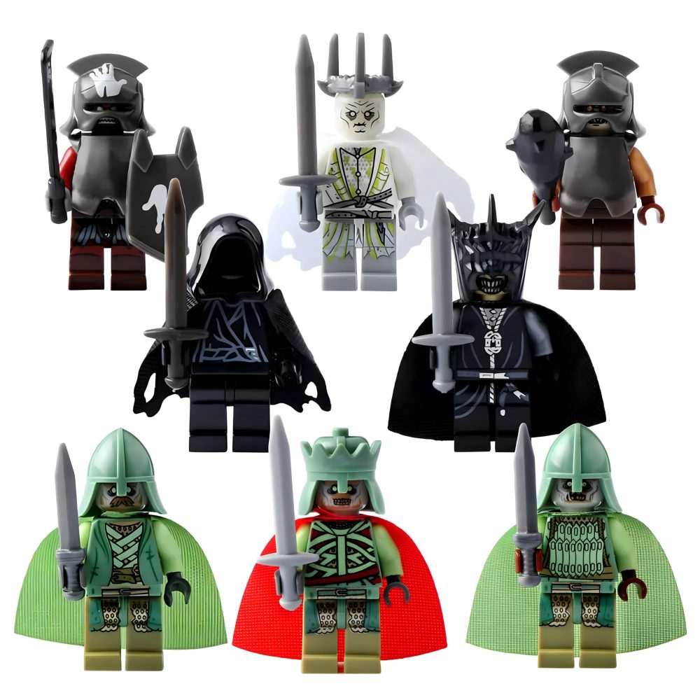 Lord the Rings Dark Forces and Villains Minifigure Set 8pcs - Image 2