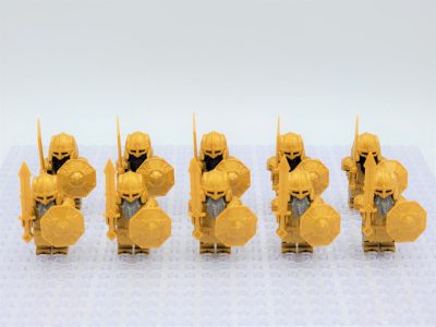 Lord the Rings Erebor Dwarves Gold Armour Minifigure Set 10pcs