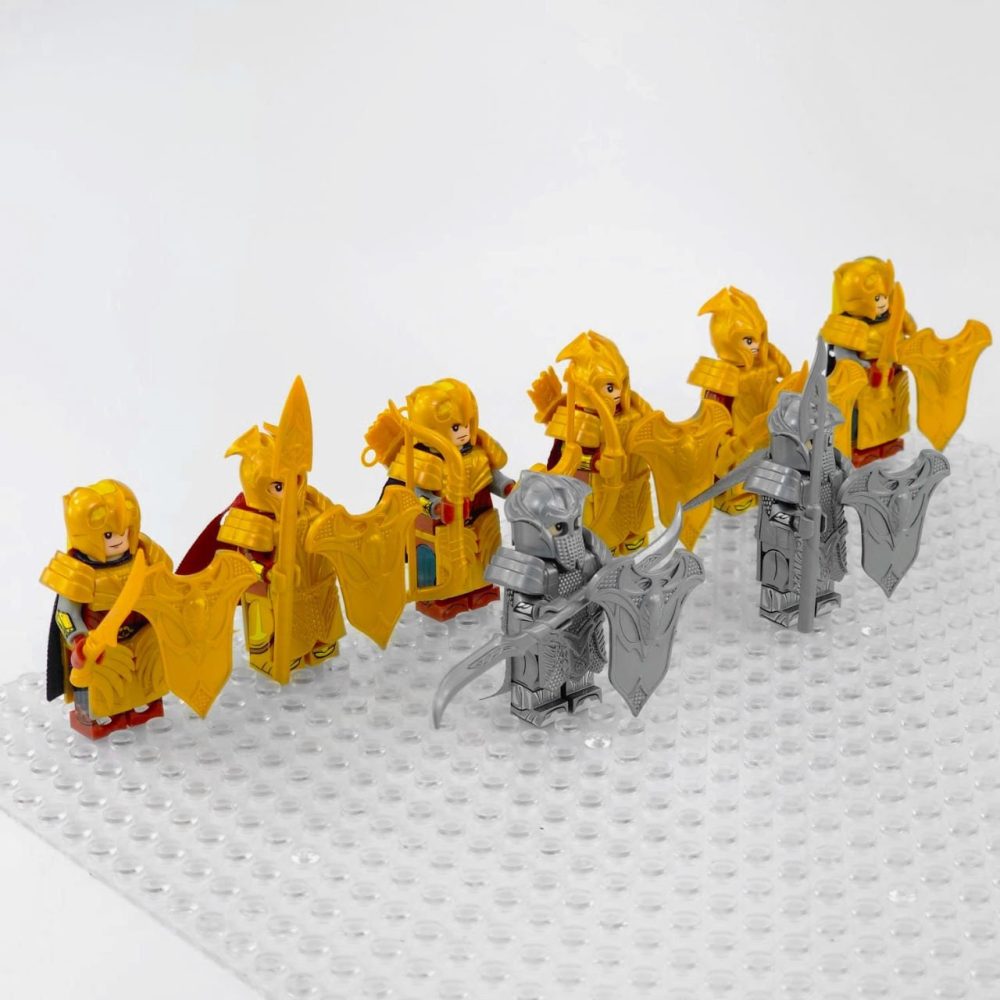 Lord the Rings Galadhrim and Mirkwood Elves Minifigure Set 8pcs - Image 2