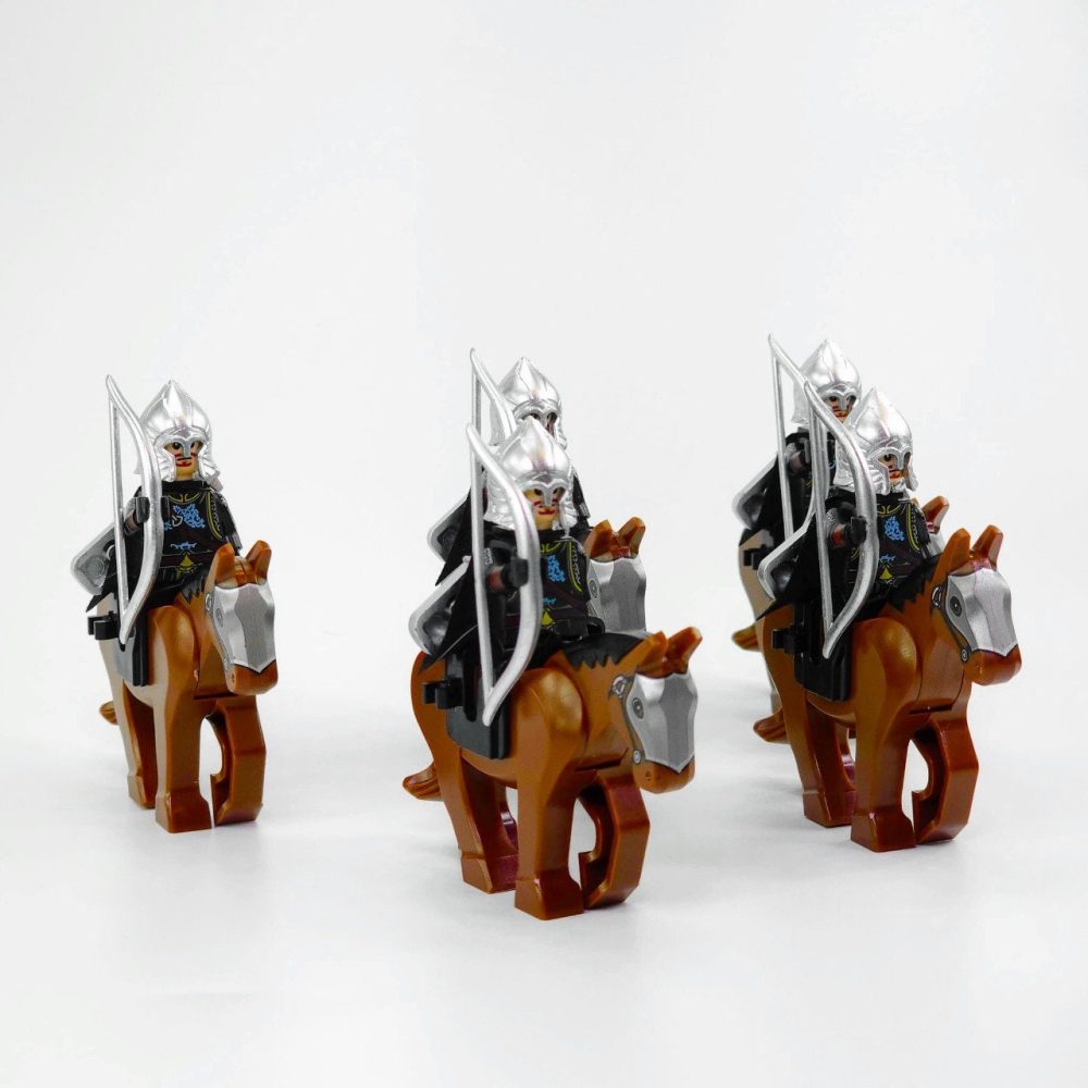 Lord the Rings Gondor Archers With Mounts Minifigure Set 10pcs - Image 3