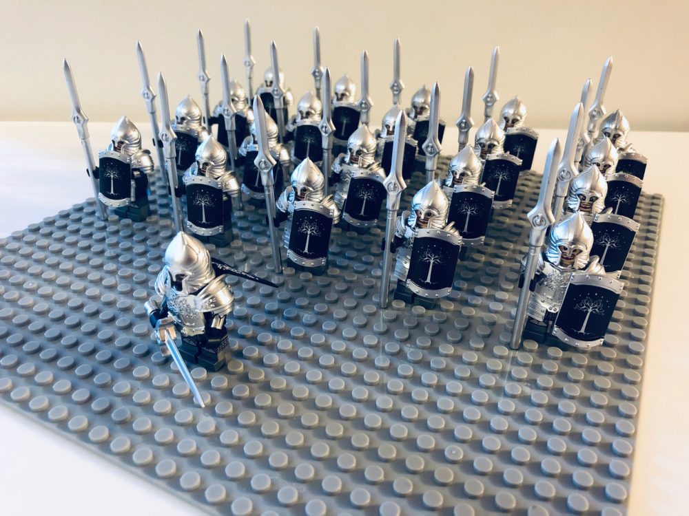 Lord the Rings Gondor Heavy Spears Minifigure Set 21pcs - Image 3
