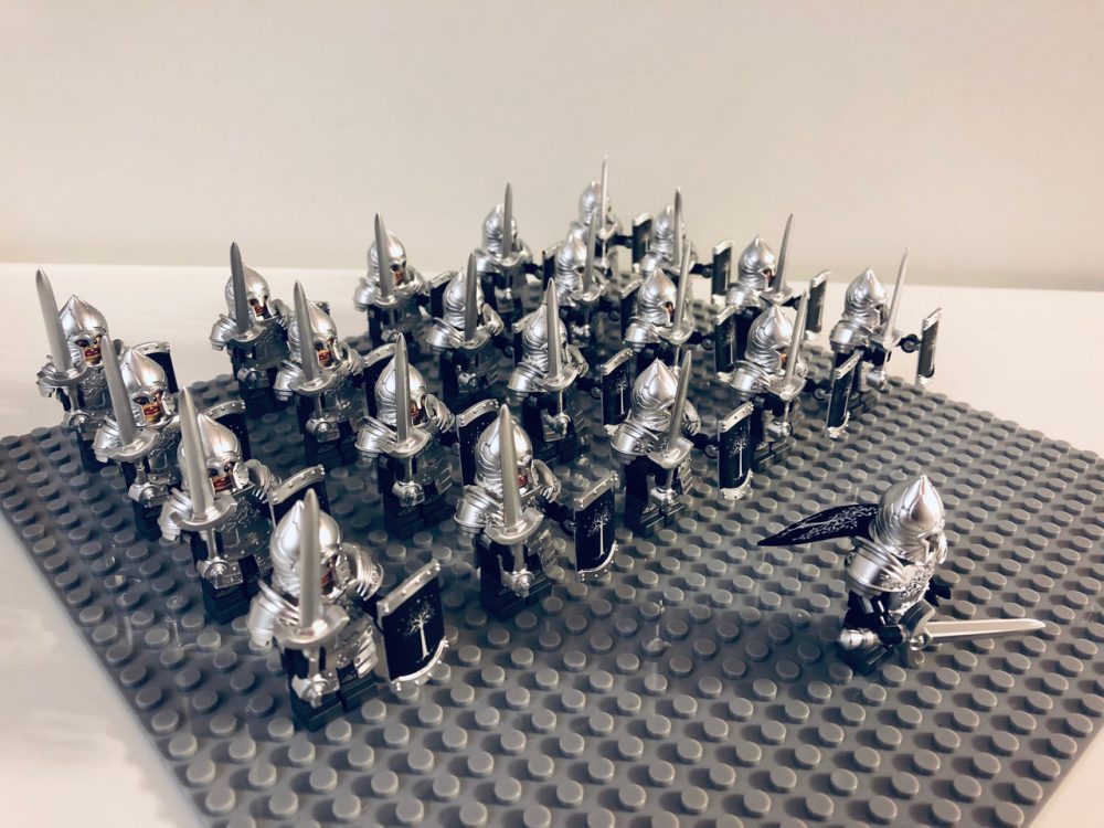 Lord the Rings Gondor Heavy Spears Minifigure Set 21pcs - Image 2