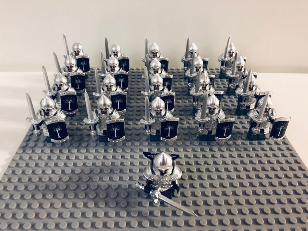 Lord the Rings Gondor Heavy Swords Minifigure Set 21pcs