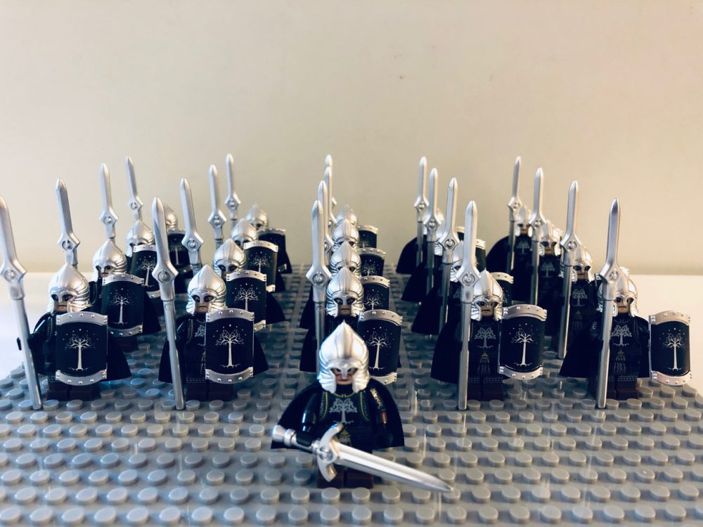 Lord the Rings Gondor Light Spears Minifigure Set 21pcs