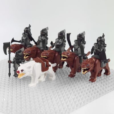 lord-the-rings-gundabad-orcs-warg-riders-minifigure-set-12pcs