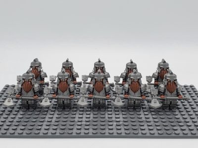 Lord the Rings Iron Hill Dwarves Axes Minifigure Set 10pcs