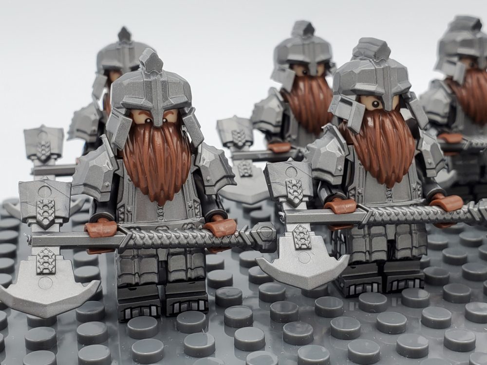 Lord the Rings Iron Hill Dwarves Axes Minifigure Set 10pcs - Image 6