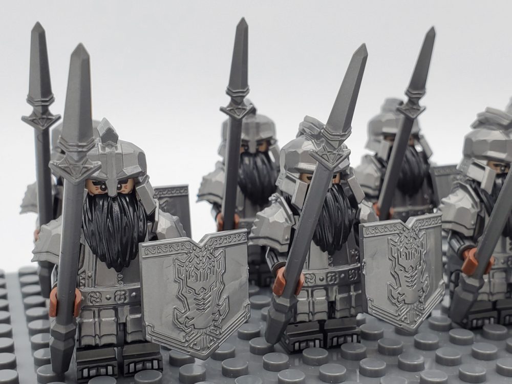 Lord the Rings Iron Hill Dwarves Spears Minifigure Set 10pcs - Image 4
