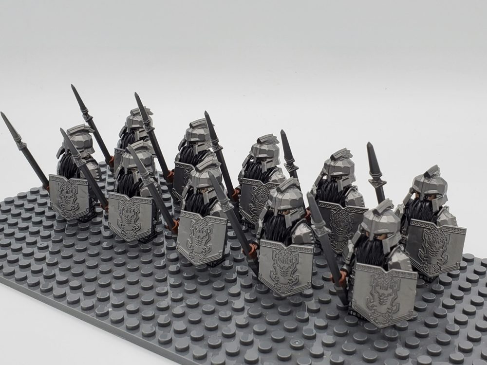 Lord the Rings Iron Hill Dwarves Spears Minifigure Set 10pcs - Image 3
