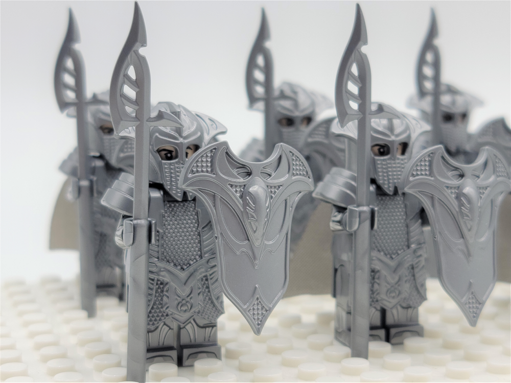 Lord the Rings Mirkwood Sentry Elves Spears Minifigure Set 10pcs - Image 5