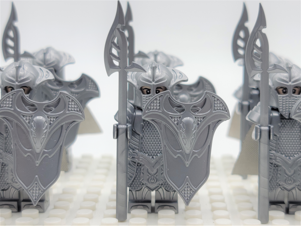 Lord the Rings Mirkwood Sentry Elves Spears Minifigure Set 10pcs - Image 4