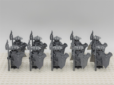 Lord the Rings Mirkwood Sentry Elves Spears Minifigure Set 10pcs