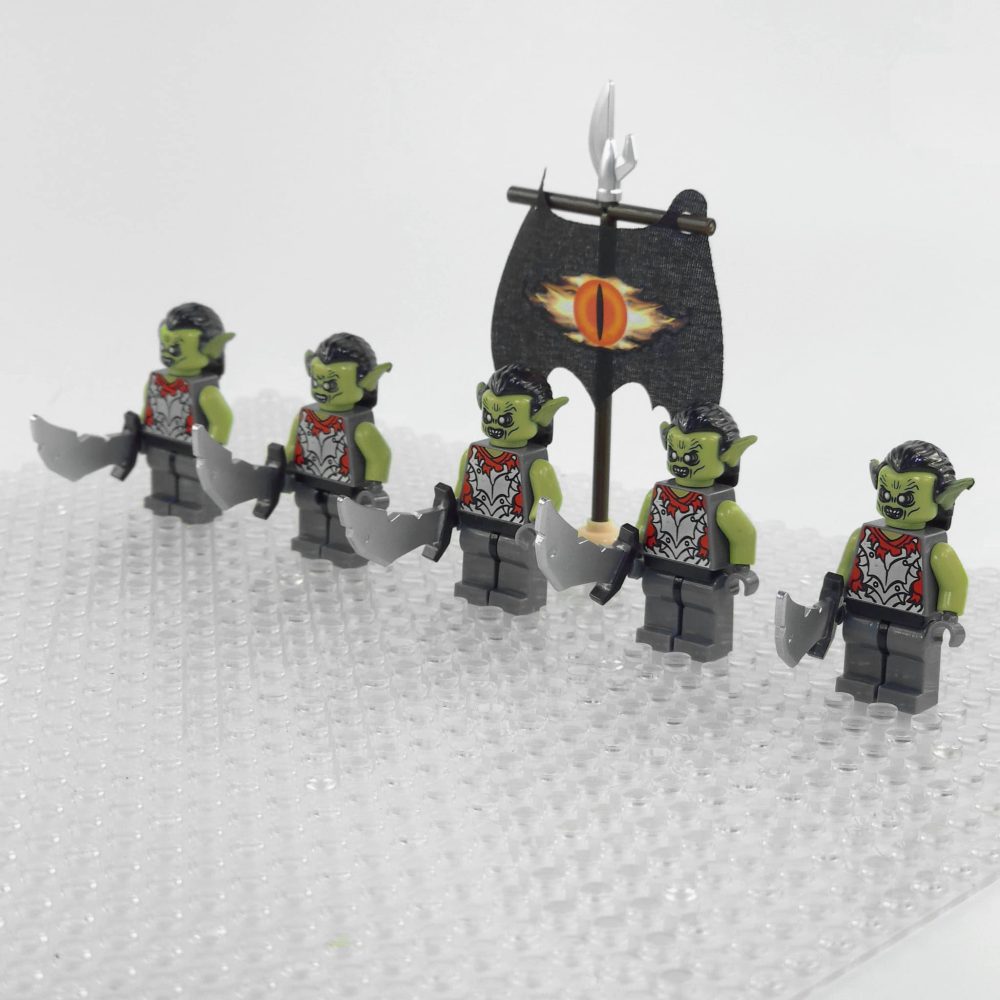 Lord the Rings Moria Orcs Minifigure Set 5pcs - Image 3