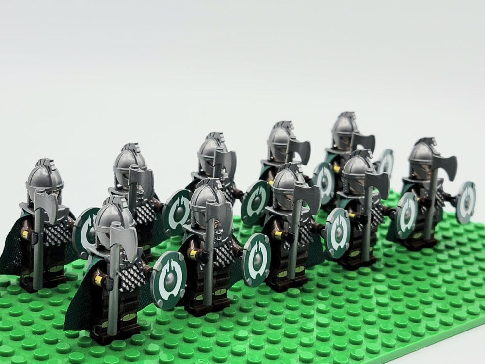 Lord the Rings Riders Rohan Axes Minifigure Set 10pcs - Image 2