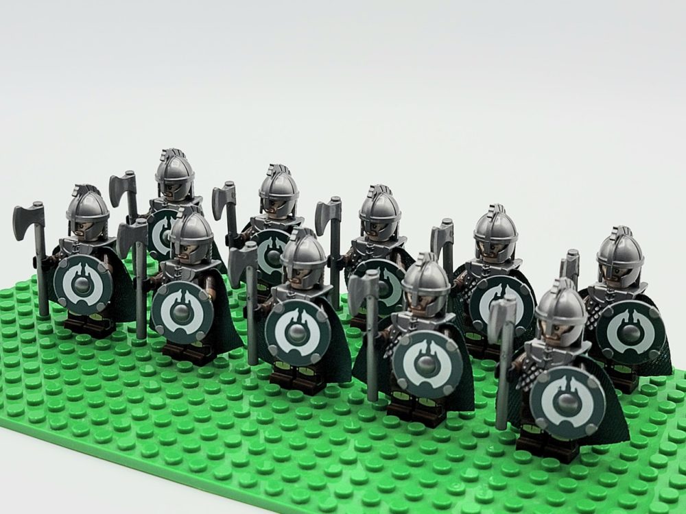 Lord the Rings Riders Rohan Axes Minifigure Set 10pcs - Image 3
