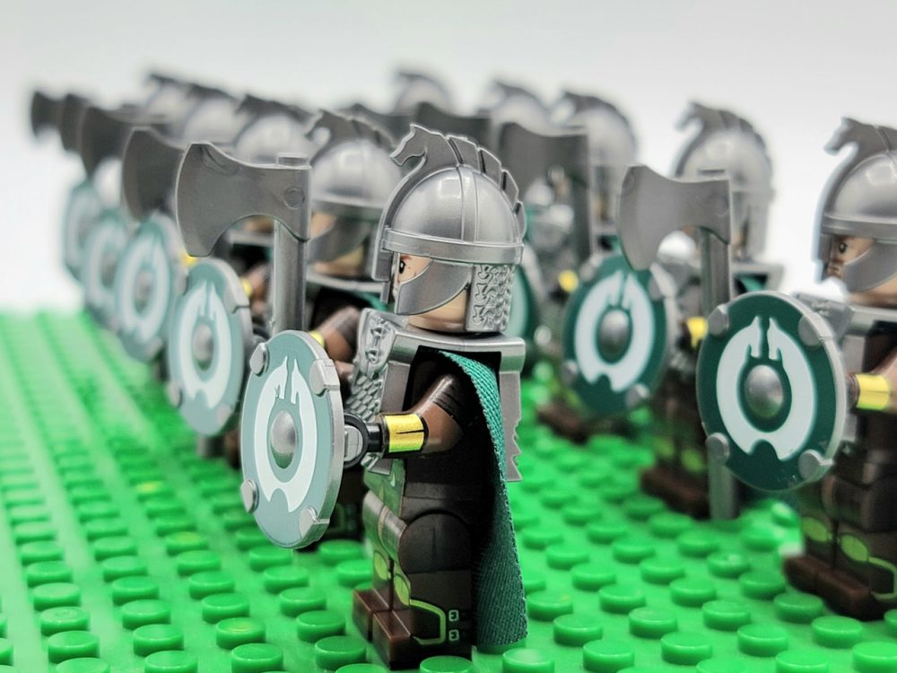 Lord the Rings Riders Rohan Axes Minifigure Set 10pcs - Image 9