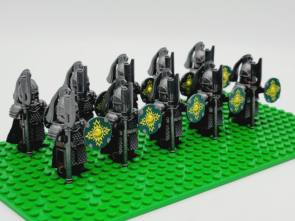 Lord the Rings Riders Rohan Long Axes Minifigure Set 10pcs - Image 2