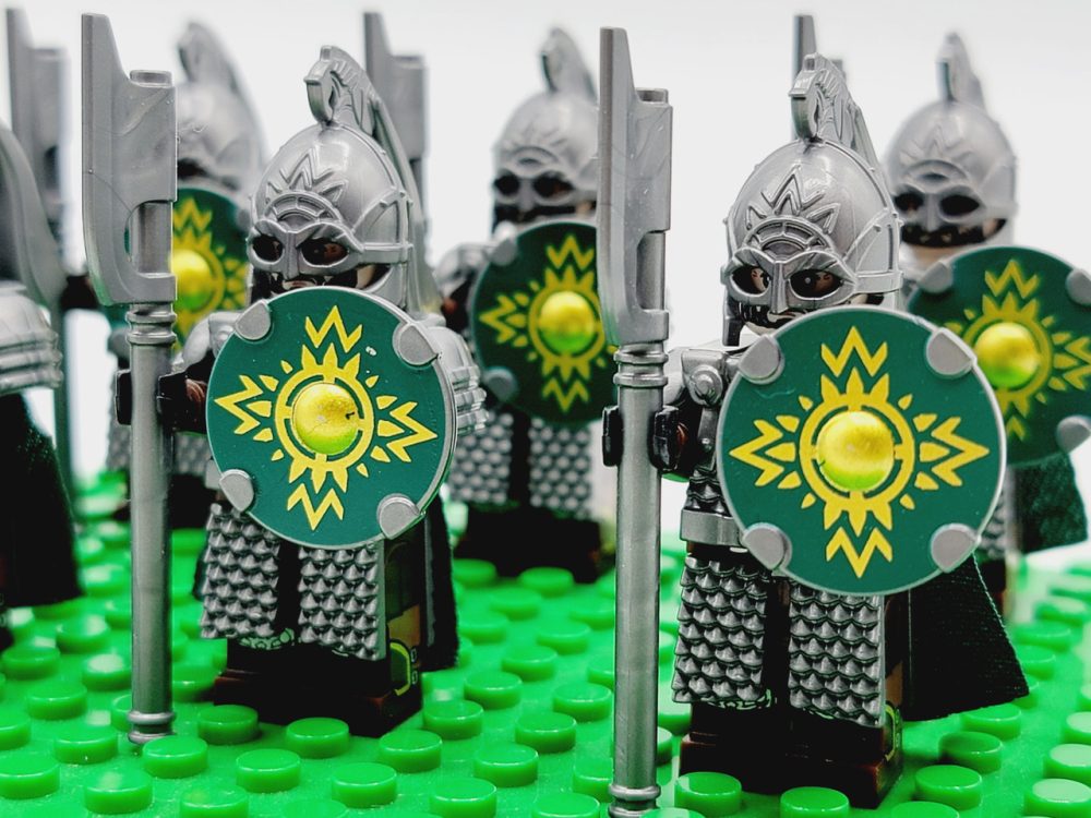 Lord the Rings Riders Rohan Long Axes Minifigure Set 10pcs - Image 7