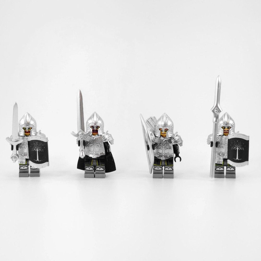 Lord the Rings Soldiers Gondor Bows Minifigures Set 5pcs - Image 6