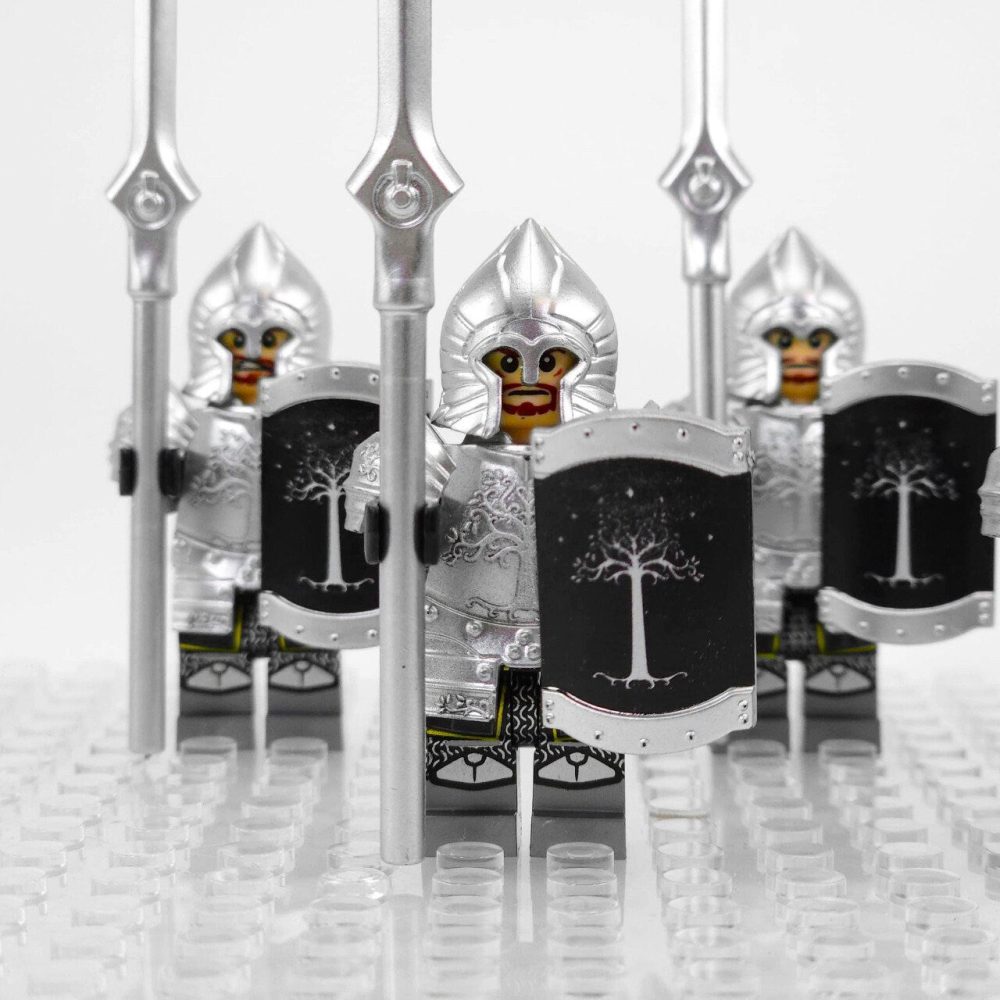 Lord the Rings Soldiers Gondor Spears Minifigures Set 5pcs - Image 4