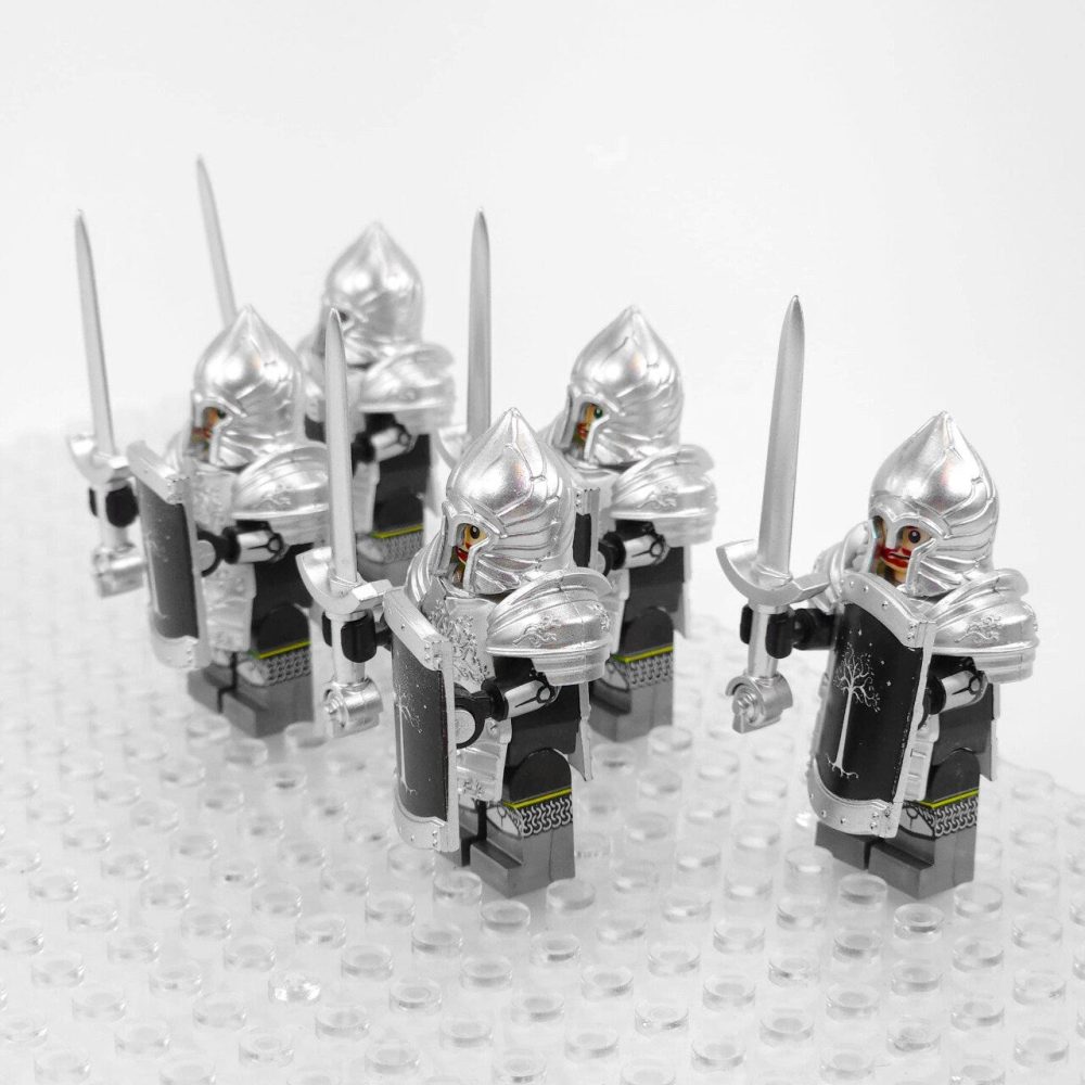 Lord the Rings Soldiers Gondor Swords Minifigures Set 5pcs - Image 2