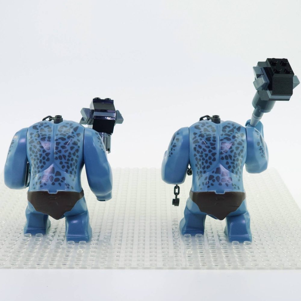 Lord the Rings/The Hobbit Cave Troll With Weapon and Chain Accessories Minifigure Set 2pcs - Image 4