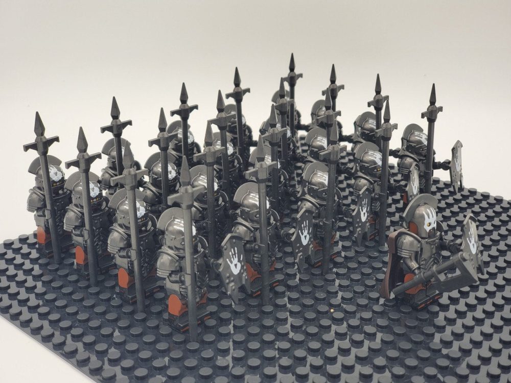 Lord the Rings Uruk-Hai Heavy Armour Minifigure Set 21pcs - Image 5