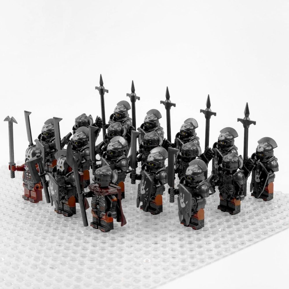 Lord the Rings Uruk-Hai Heavy Infantry Minifigure Set 18pcs - Image 3