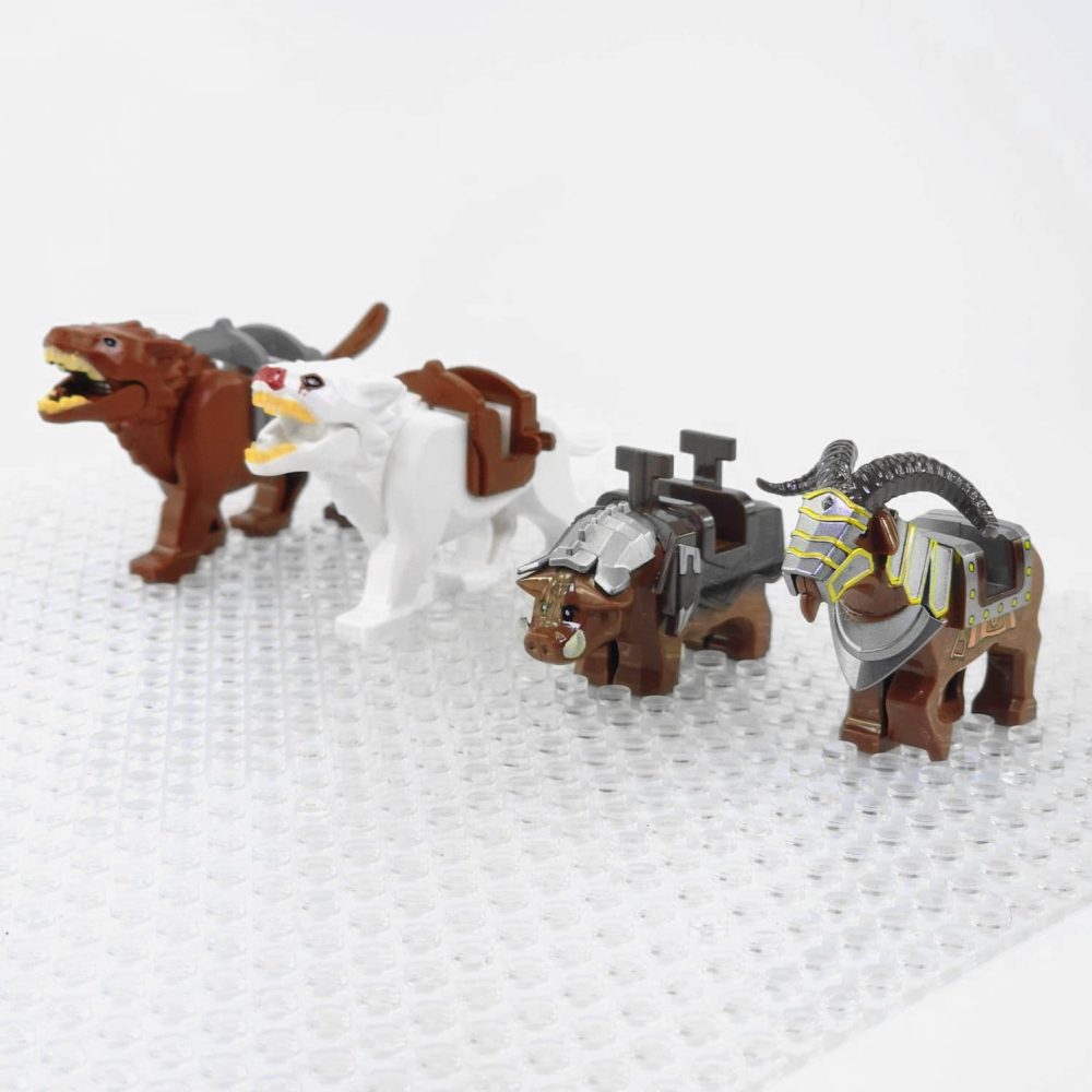 Lord the Rings Wargs, Boars and War Goat Mounts for Minifigures - Image 2