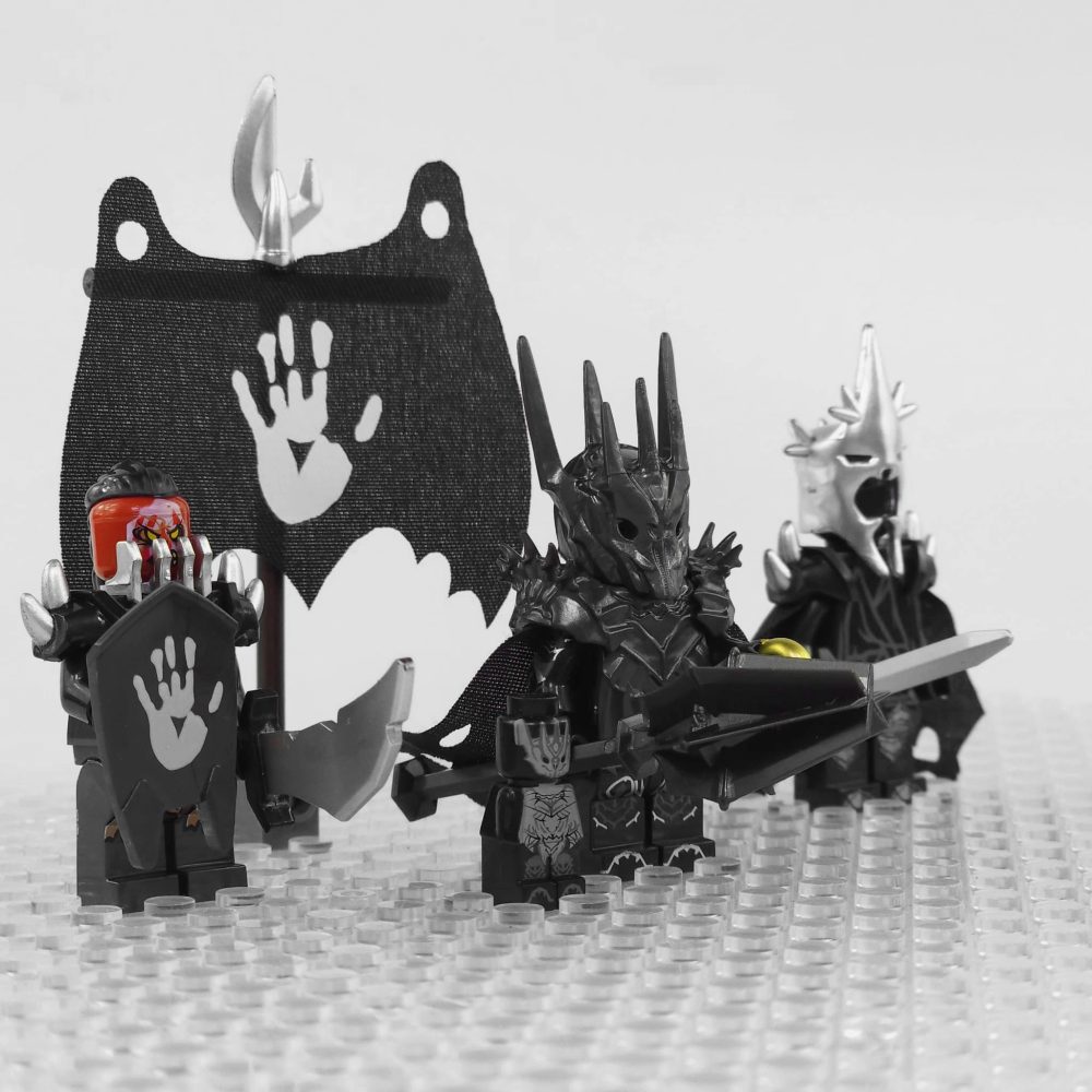 Lord the Rings Sauron Witch King Uruk-Hai Captain Minifigure Set - Image 2