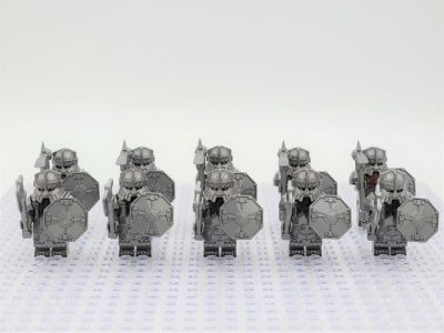 Lord the Rings Erebor Dwarves Silver Armour Minifigure Set 10pcs