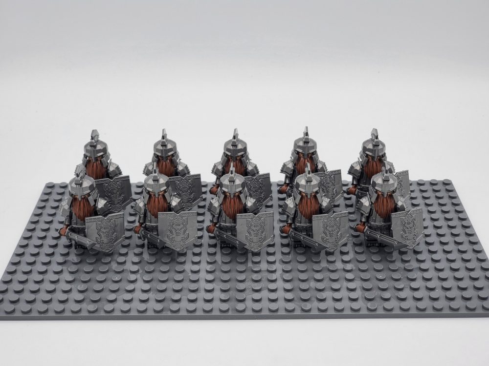 Lord the Rings Iron Hill Dwarves Long Swords Minifigure Set 10pcs