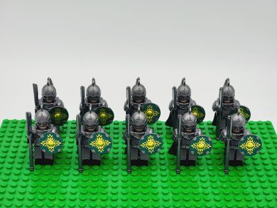 Lord the Rings Riders Rohan Long Axes Minifigure Set 10pcs